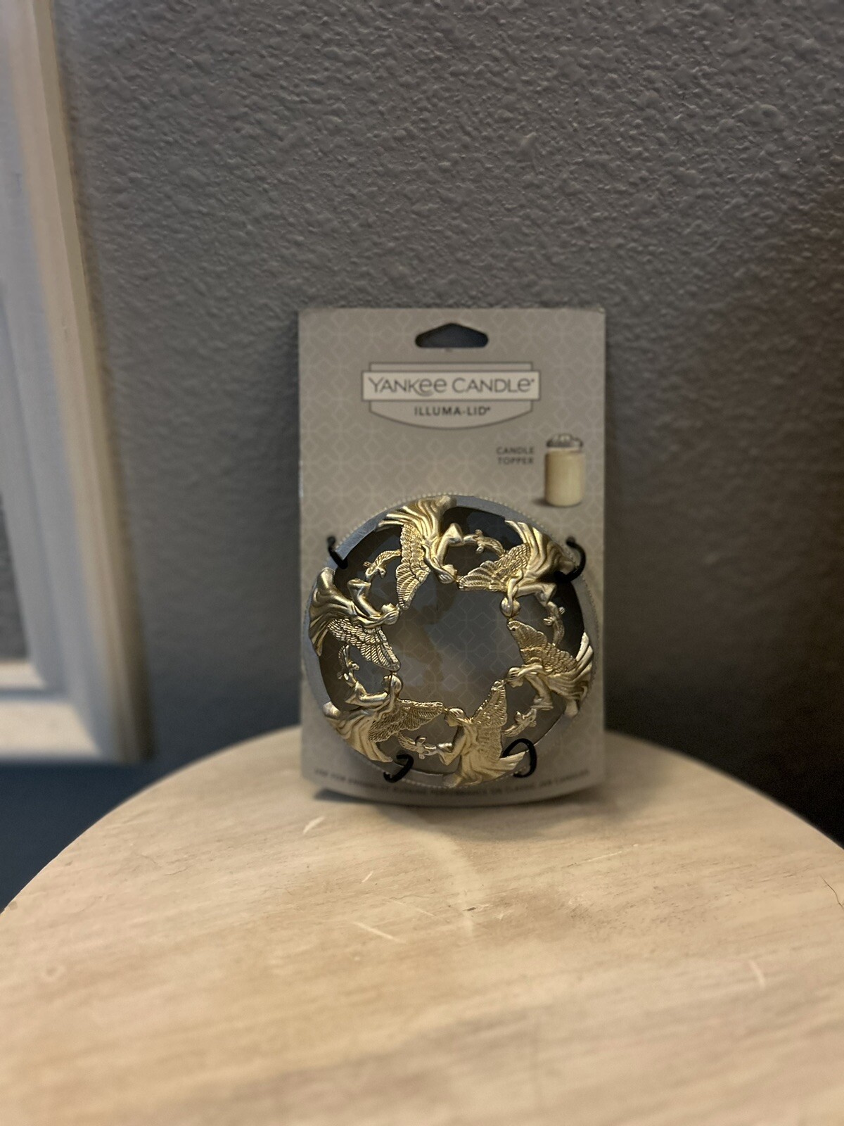 Yankee Candle Illuma Lid Topper Pearl Angel Gold Silver Trumpets New Vintage eBay