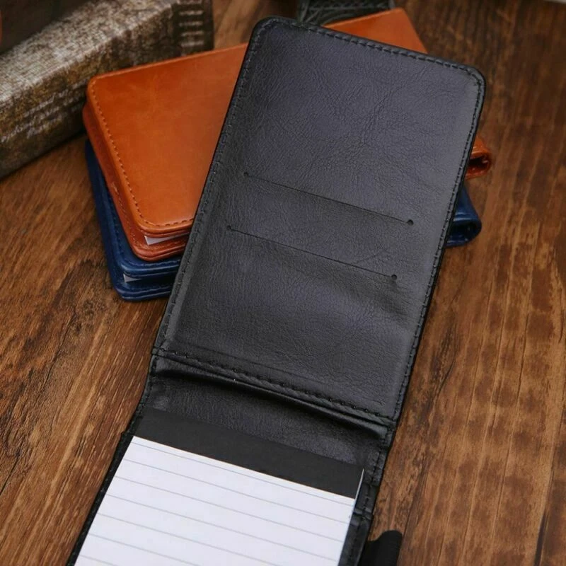 A7 Pocket Notebook Pad Book Ruled Shopping Note Pad Leather Handy Memo Small - Image 2 of 4