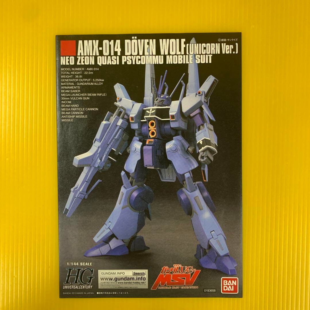 HGUC 1/144 AMX-014 Döven Wolf (Unicorn Ver.) NEO ZEON QUASI