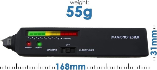 Tester Diamanti Originale con Luce Ultravioletta - Strumento Accurato di Identificazione Gemma - Foto 11 di 11