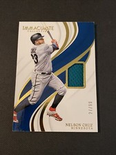 2019 Panini Immaculate NELSON CRUZ Jersey Swatch Card /99 Minnesota Twins #124