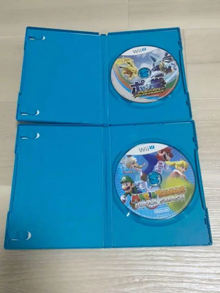 Nintendo Wii U Deluxe Console Black 32GB+2 types of game software set Japan Jp - Image 2 of 4