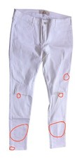 Hollister Jeans Bottoms Pant Women's Size 15R W 32 L 31 Super Skinny White *READ