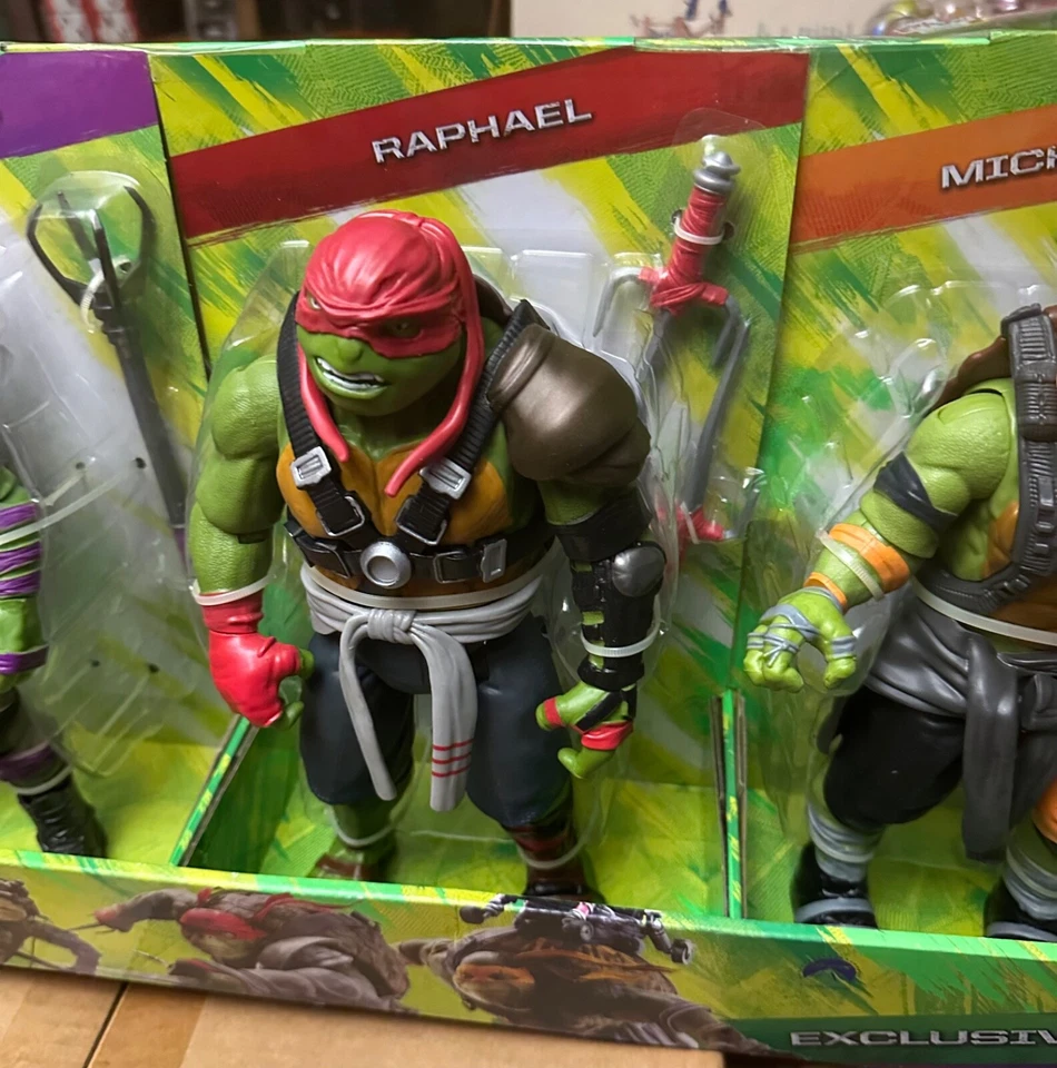NEW 4 Pack Teenage Mutant Ninja Turtles Action Figures TMNT RARE Exclusive Set - Image 4 of 4