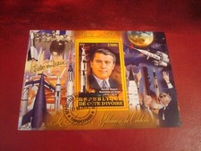 WYBRZEŻE KOŚCI SŁONIOWEJ 2013 WERNER VON BRAUN - MINISHEET UM USED MINIATUROWY ARKUSZ PAMIĄTKOWY