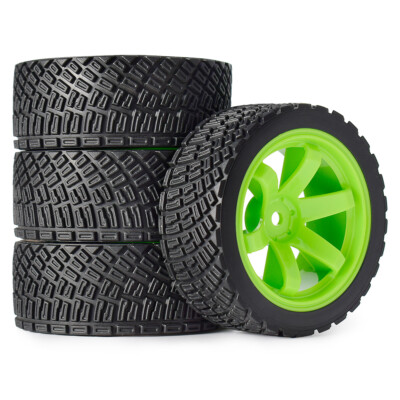 WLYEJEA 67mm RC On-Road Tires – 4PCs With 12mm Hex Hub, Foam Inserts For 1/10 Scale RC Cars Like Tamiya TT02 & Traxxas - View #9