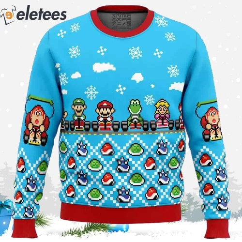 Mario Kart Ugly Christmas Sweater PYSOYD5A