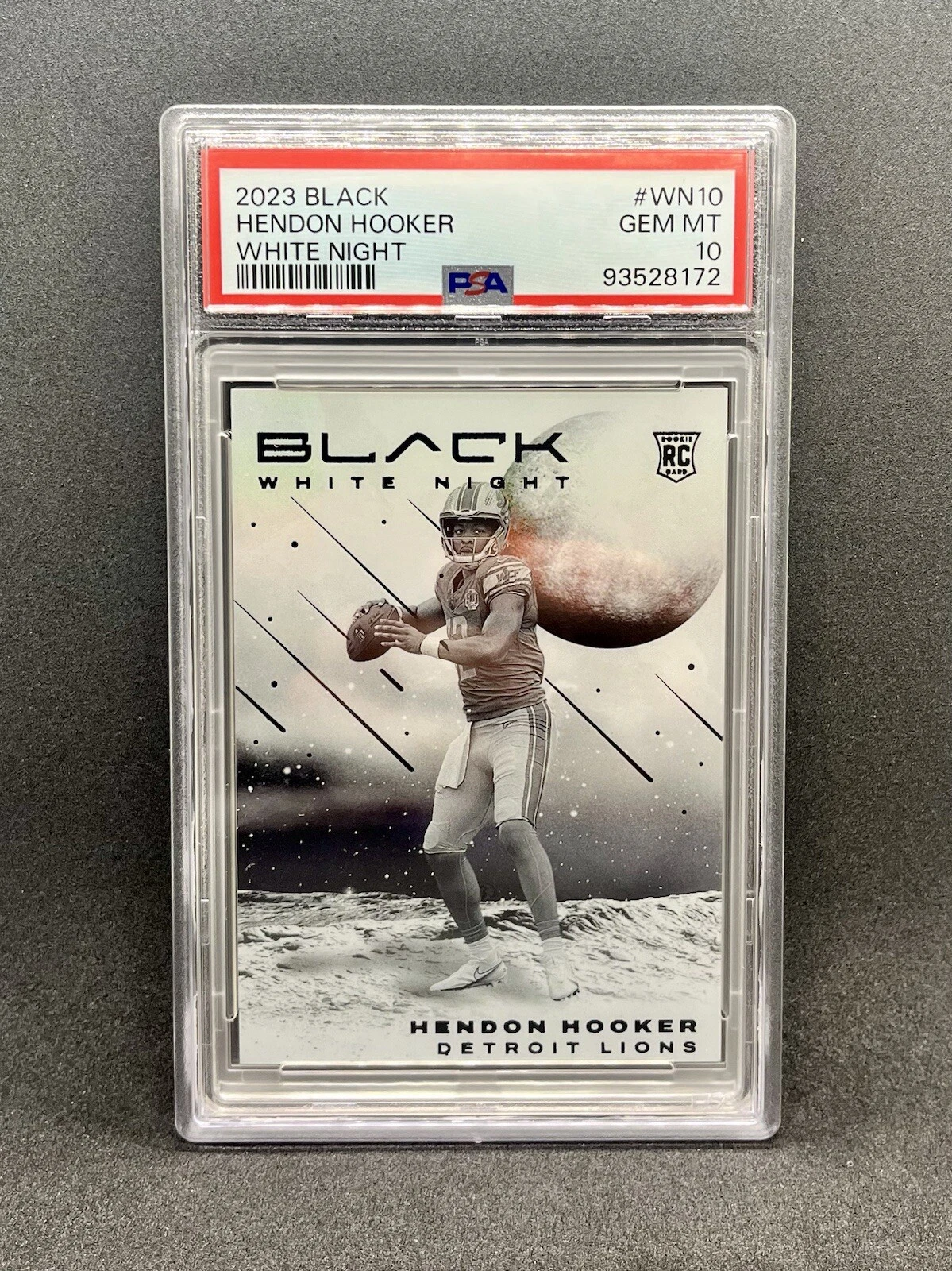 Hendon Hooker Panini Black White Night #WN10 Base