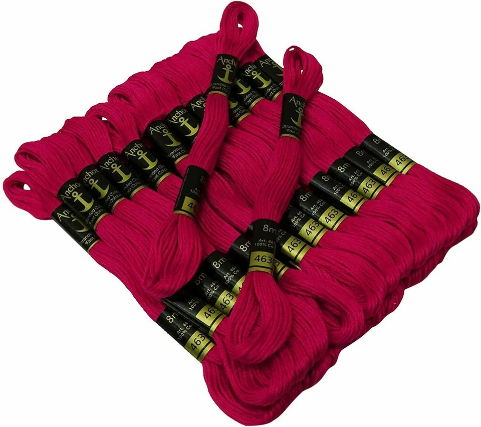 Anchor Stranded Cotton Thread Hand Embroidery Thread Cross Stitch Sewing Magenta - Image 2 of 4