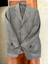 CANALI 3 Btn sport coat Jacket 40 R US. / 50R EU Houndstooth. Mint workingcuffs