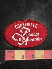 Red Version Farmer PCA PRODUCTION CREDIT ASSOCIATION Advertising Patch 94X2