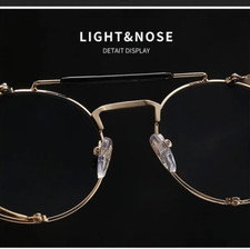 Retro Gothic Steampunk Sunglasses Black, Gold Polarized Metal Frame Glasses 11