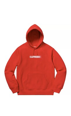 Supreme Motion Logo Hoodie Red Size Large - SS 20 DSWT Deadstock