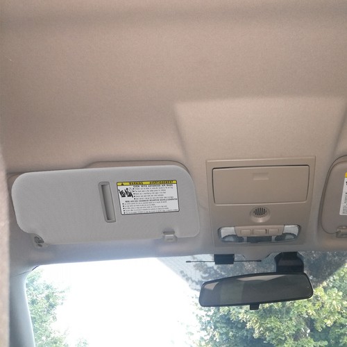 Left Driver Side Gray Sun Visor with Makeup Mirror for Hyundai Elantra 2011-2015 - Foto 4 di 9