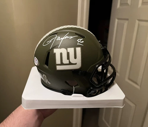 Lawrence Taylor Autographed Signed Giants Salute to Service Mini Helmet PSA RARE