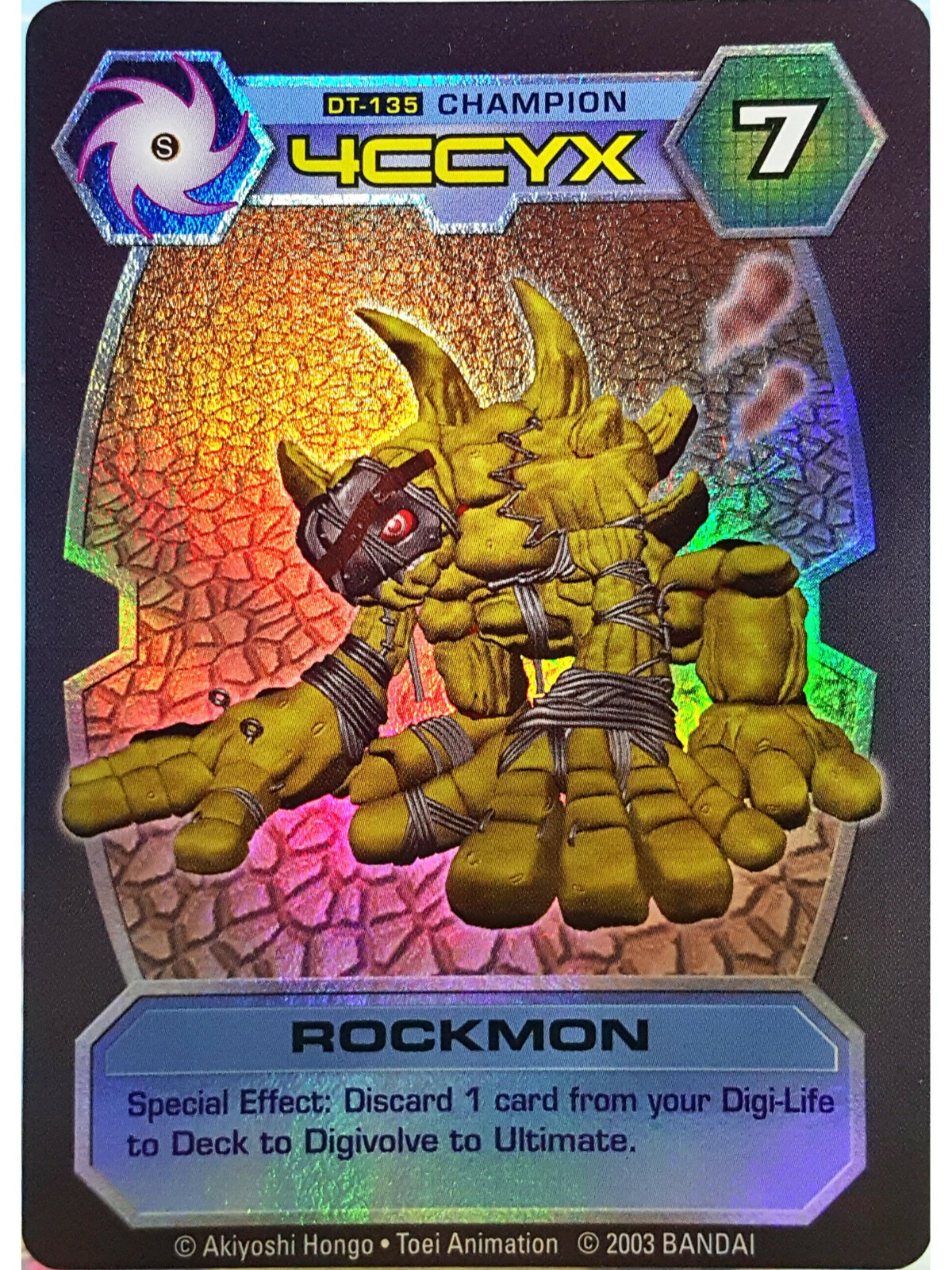 Bandai Digimon D-Tector Series 4 Holographic Trading Card Game Rockmon  4892762023177 | eBay
