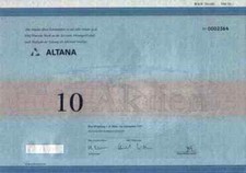 ALTANA Bad Homburg 1997 Pharma DAX - Wert Varta 50 DM Historische Wertpapiere