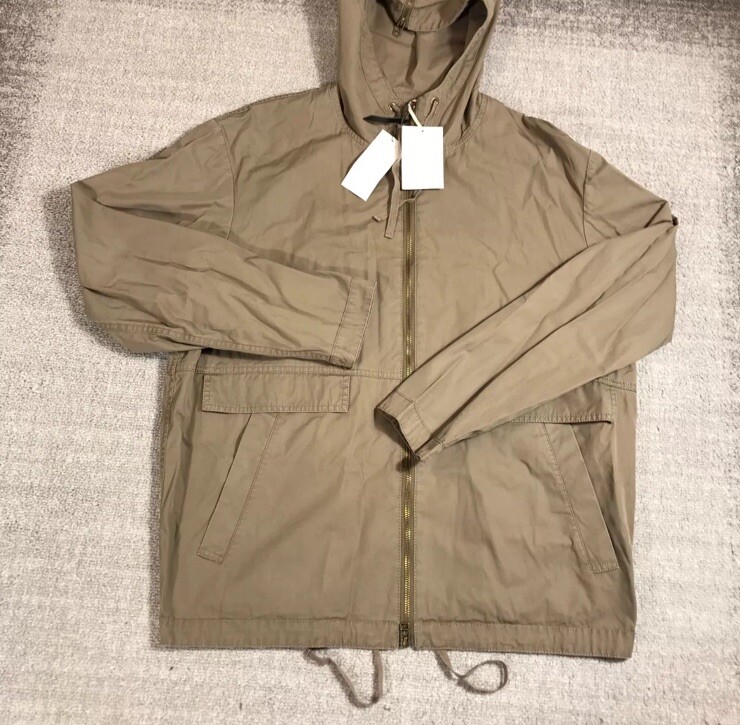 Robert Geller Jacket Men 48 Medium Full ZIp Hoodie Army Pocket 