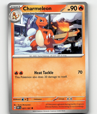 Pokemon - Charmeleon 027/197 - Obsidian Flames | eBay