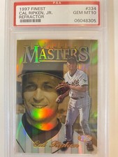 1997 Topps Finest Cal Ripken Jr GOLD REFRACTOR  Rare Ref PSA 10 Gem Mint