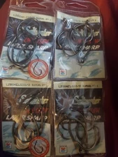 4-Eagle Claw Lazer Sharp Billfish Circle Fishing Hooks L2004ELG-10/0 Qty. 5 each