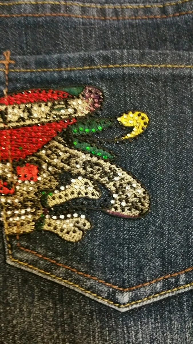 Womens jeans with embroidery 2025