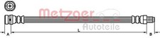 Original METZGER Bremsschlauch 4110969 für Ford