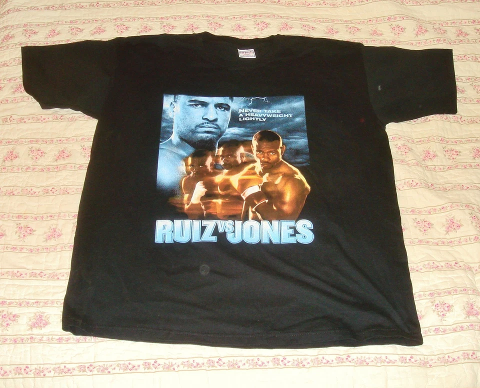 Vintage Roy Jones Vs John Ruiz Boxing T- Shirt XL Caesars Palace Fight 2003 mint - Image 2 of 4