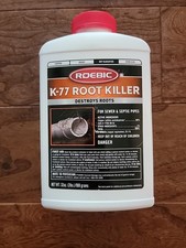 K-77 Root Killer: limpia tuberías, detiene el nuevo crecimiento, funciona para alcantarillado y sistemas sépticos