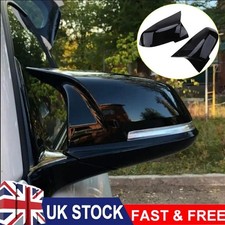2x Gloss Black Wing Mirror Cover Cap For BMW F20 F21 F22 F30 F31 F32 F36 X1 E84*