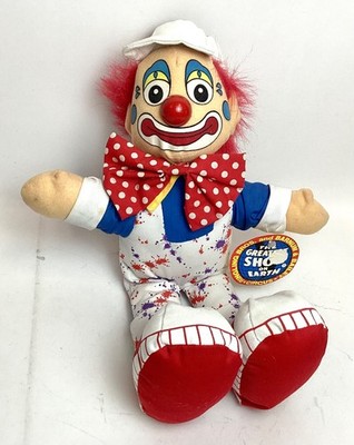Vintage Ringling Bros. & Barnum & Bailey Circus Stuffed Clown Doll 16.5'' Tall