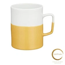 New Saikaitoki Hasami Ware 40491 Essence Dip Mug M 11.8 fl oz 350 ml Yellow