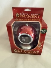 Digital Photo Christmas Tree Ornament Red Ball Stores Up To 59 Pictures - NIB
