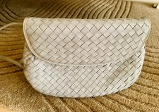 Tolle Bottega Veneta Tasche Intrecciato Leder Beige/Creme mit Echtheitszertifkat