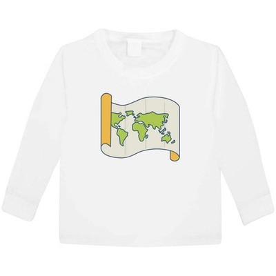 ''Weltkarte'' Kinder / Kinder Langarm T-Shirts Baumwolle (KL059264)