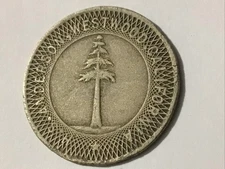 Westwood California. H S Anderson Lumber 25c Scrip R8 Trade Token
