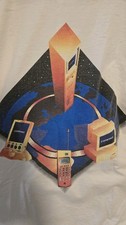 Vintage Compaq Computer T Shirt XL Fruit Loom Tech Matrix System Network Tee
