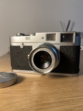 Leica Summaron 35mm f3.5 Ltm with adapter to M Mount Screw lens and cap