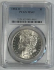 1884-O Morgan Silver $1 Dollar Coin PCGS MS 62