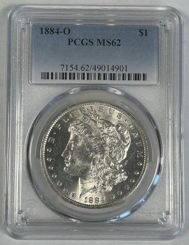 1884-O Morgan Silver $1 Dollar Coin PCGS MS 62