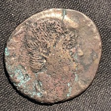 350-353 AD Roman Empire Magnentius with 2 Victories Holding Wreath with Column