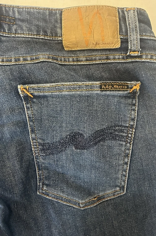 Woman’s Denim Nudie Jean slim straight jeans comfort stretch denim size 29x28 - Image 4 of 4