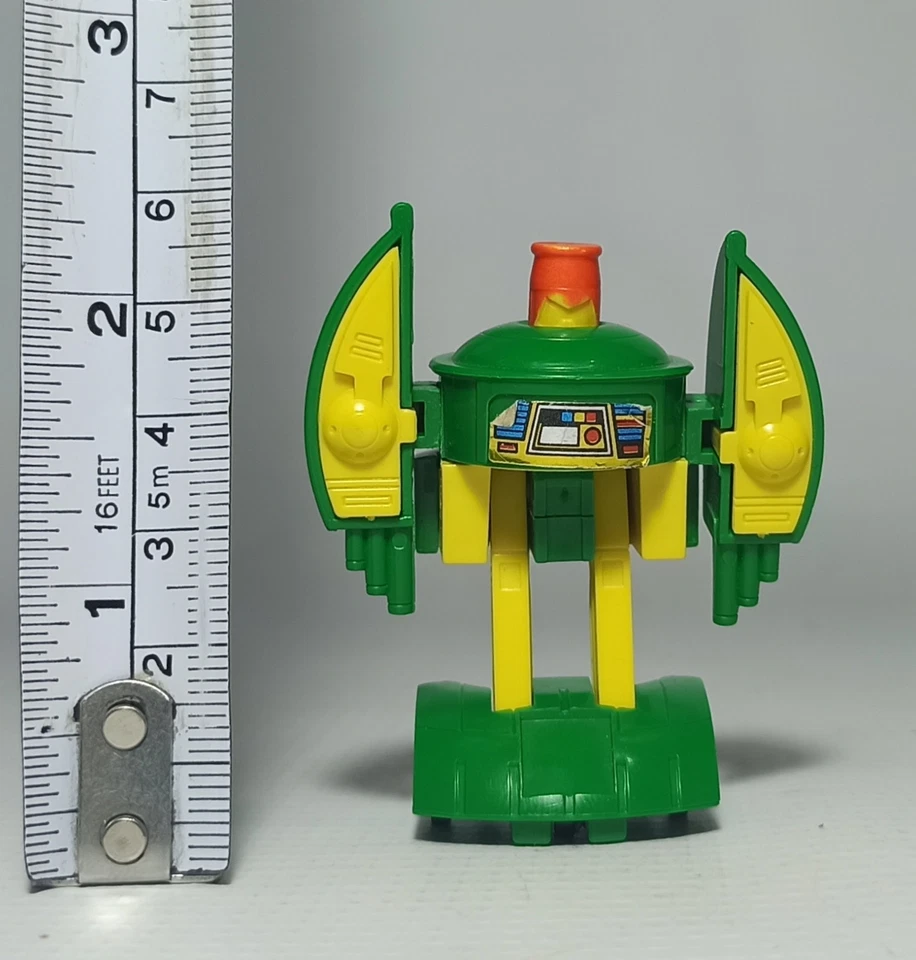 EL GRECO VTG 1984 TRANSFORMERS G1 MINI-BOT COSMOS SPACESHIP GREEK GREEN VARIANT - Image 2 of 4