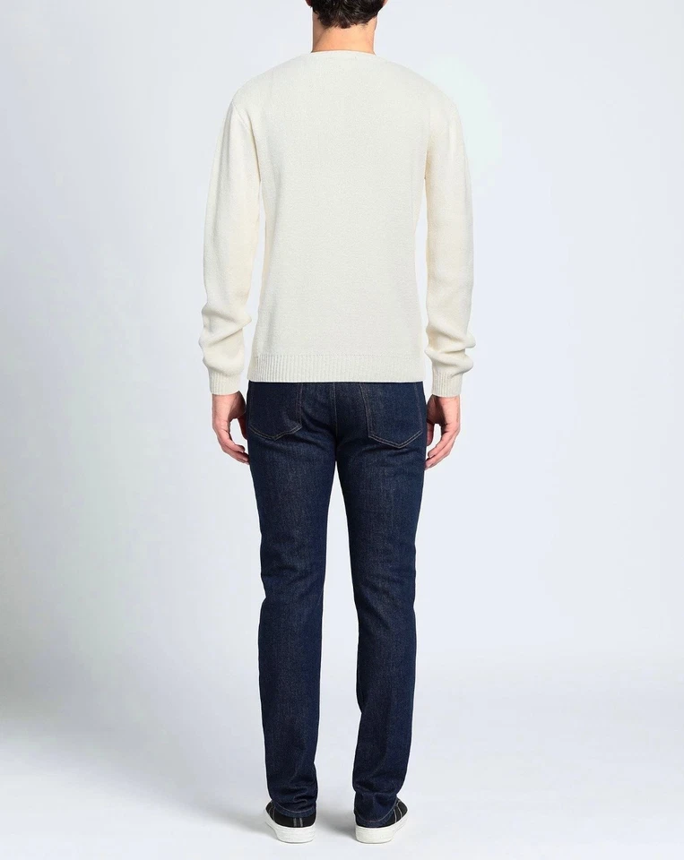 Balmain Logo Sweater Cardigan Crewneck Ivory White XS/S NWT - Image 3 of 3