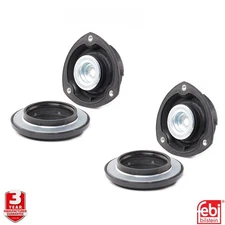 PAIR FEBI 45529 TOP STRUT MOUNTS WITH BEARINGS VW AUDI SEAT SKODA GOLF A3 8V MK7