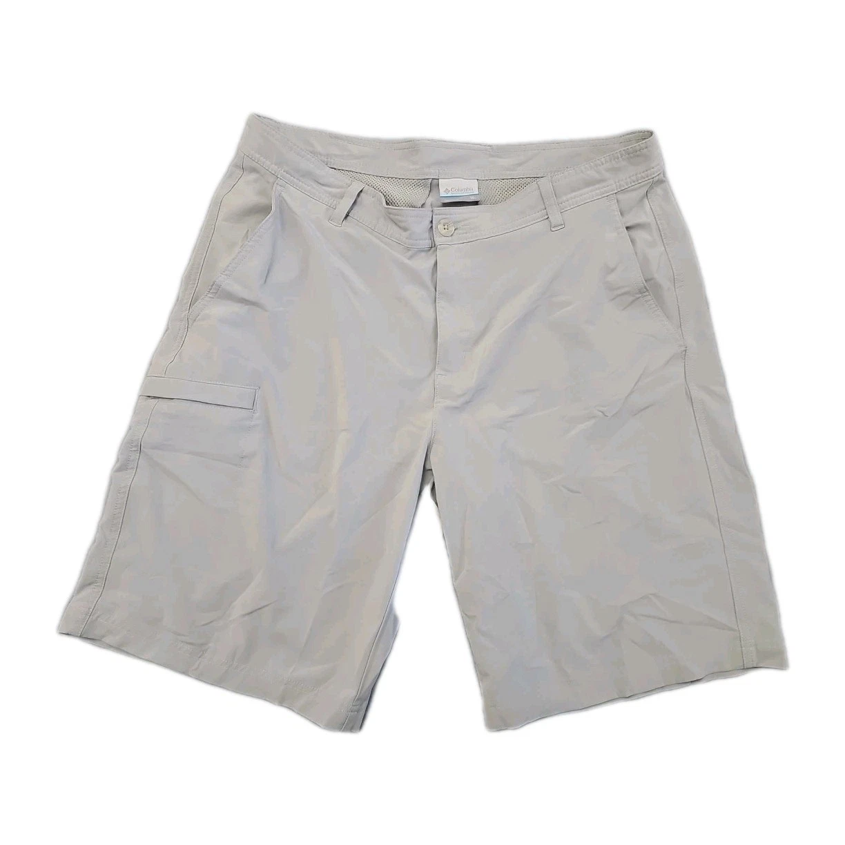 Columbia PFG Tamiami Shorts Mens 36 Grey Beach Omni-Shade Fishing 10” Inseam