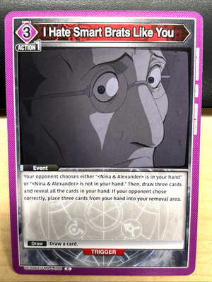 Union Arena Fullmetal Alchemist UE09BT/FMA-1-096 I Hate Smart Brats Like You C