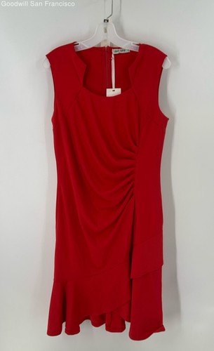 NWT Grace Karin Red Sleeveless Back Zip Casual Sheath Womens Dress Size XL