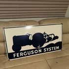 Vintage Ferguson Tractors Porcelain Sign Gas Oil Cars Trucks Fishing (large)