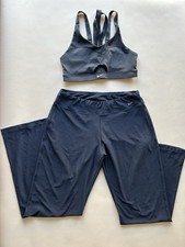 Nike Activewear Set top grey - leggings blue size L
